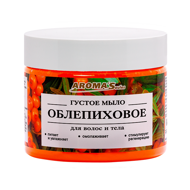 Густое мыло для тела и волос "Облепиховое", 250 мл