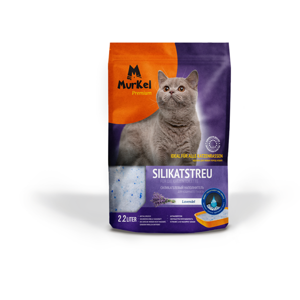 Наполнитель для кошачьего туалета Murkel 2,2 л силикагелевый   Лаванда 1 кг