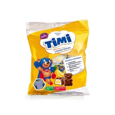 Конфеты Тими сливки-банан 155г