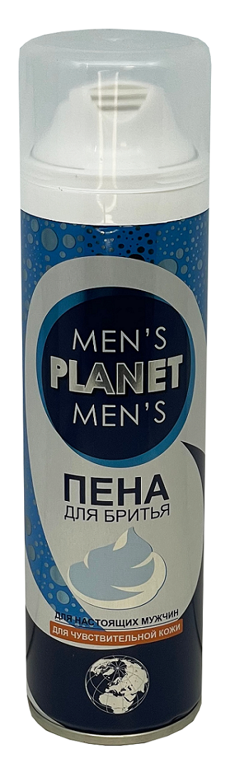 ПЕНА для бритья MEN's Planet 200 мл для Чувствительной кожи