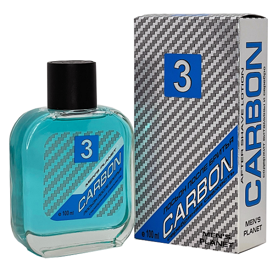 MEN'S PLANET  CARBON 3 лосьон после бритья 100 ml 