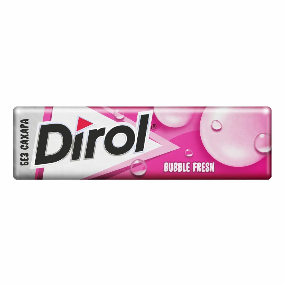 Жевательная резинка DIROL Бабл Гам Мята Фрукты 13,6г