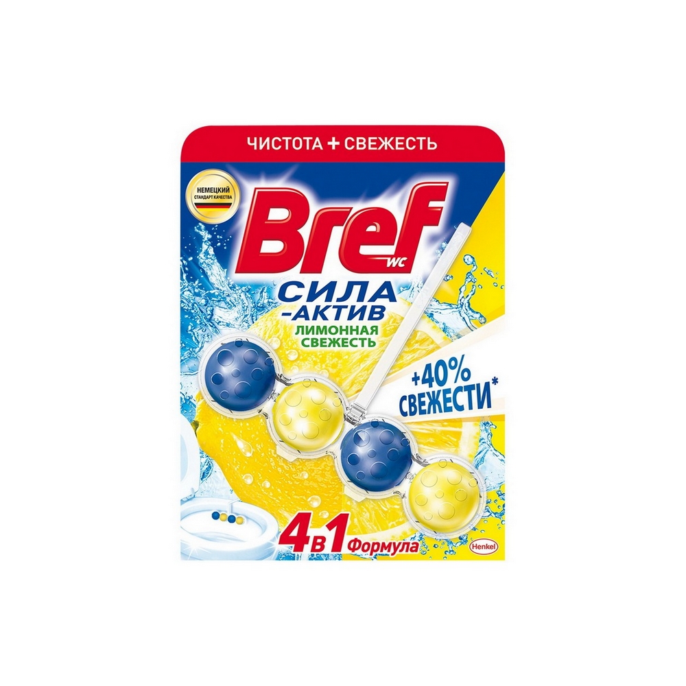Средство чистящее для туалета Bref Сила-Актив Лимон, 50 г