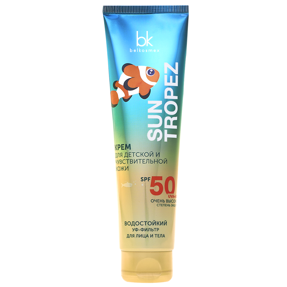 Крем для детской и чувствительной кожи SPF50 SUN TROPEZ 100г