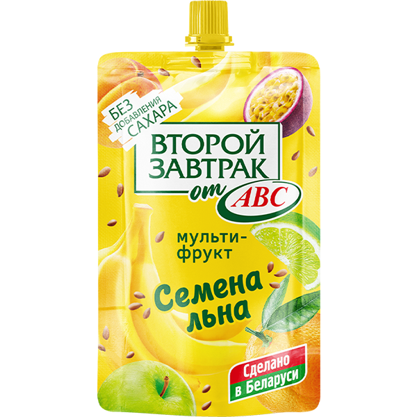 Десерт мультифруктовый с семенами льна дой.пак. 200г ТМ ВТОРОЙ ЗАВТРАК