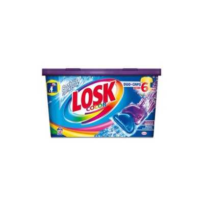Капсулы для стиирки ЛОСК  Дуо-капс Колор POWER CAPS 12*13гр.
