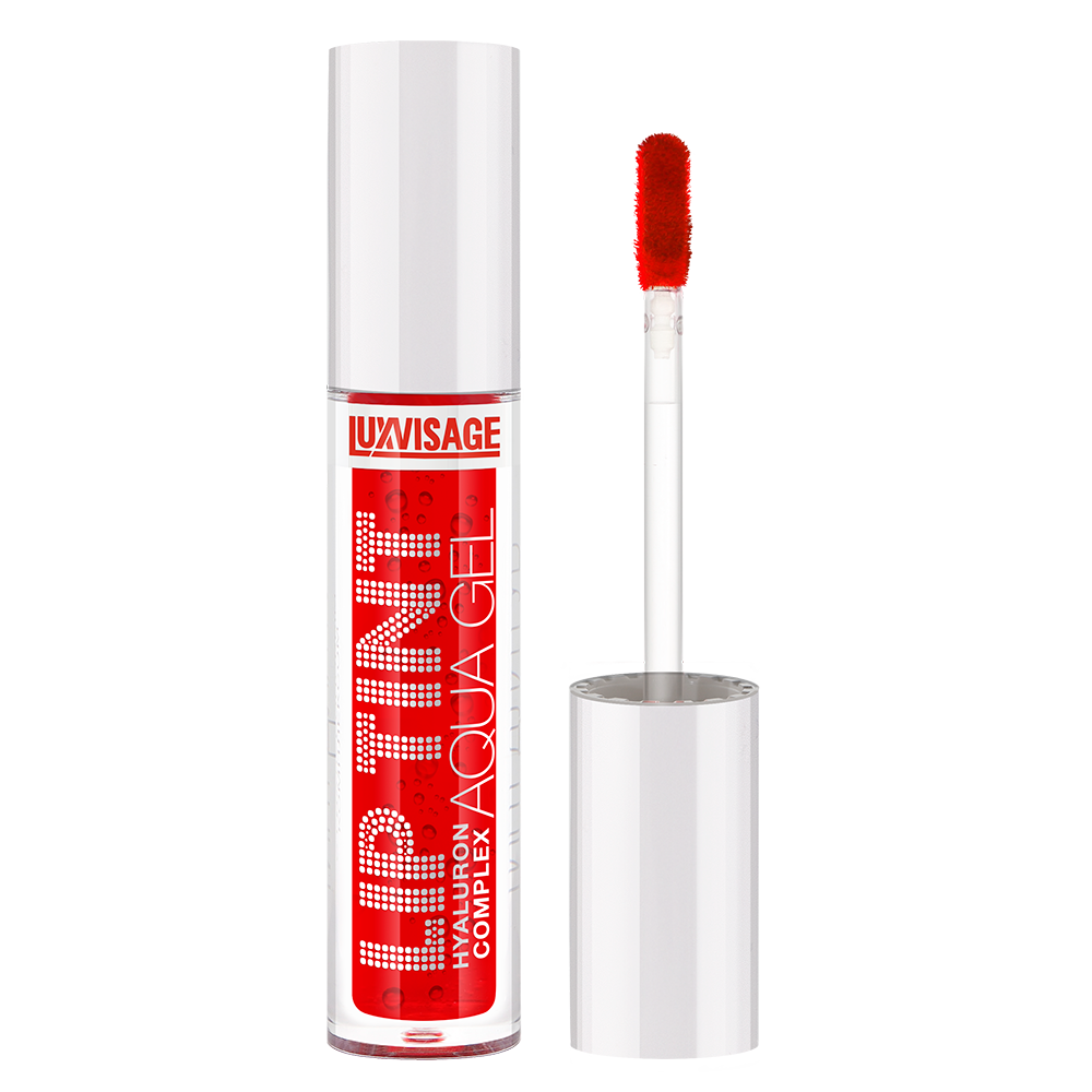 Тинт для губ с гиалуроновым комплексом LUXVISAGE LIP TINT AQUA GEL hyaluron complex 3,4 г  01 тон