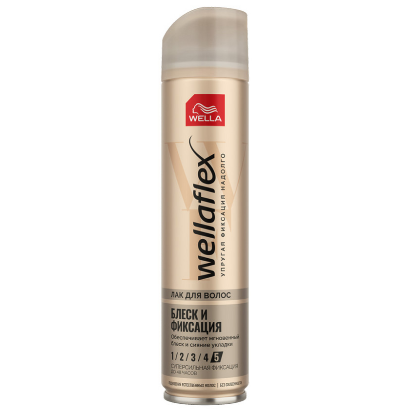 WELLA Wellaflex Лак для волос суперсильной  фиксации БЛЕСК И ФИКСАЦИЯ, 250мл