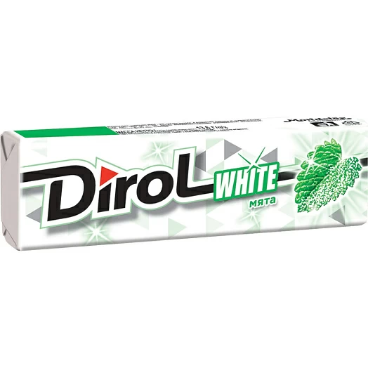 Жевательная резинка DIROL White мята 13,6 г.