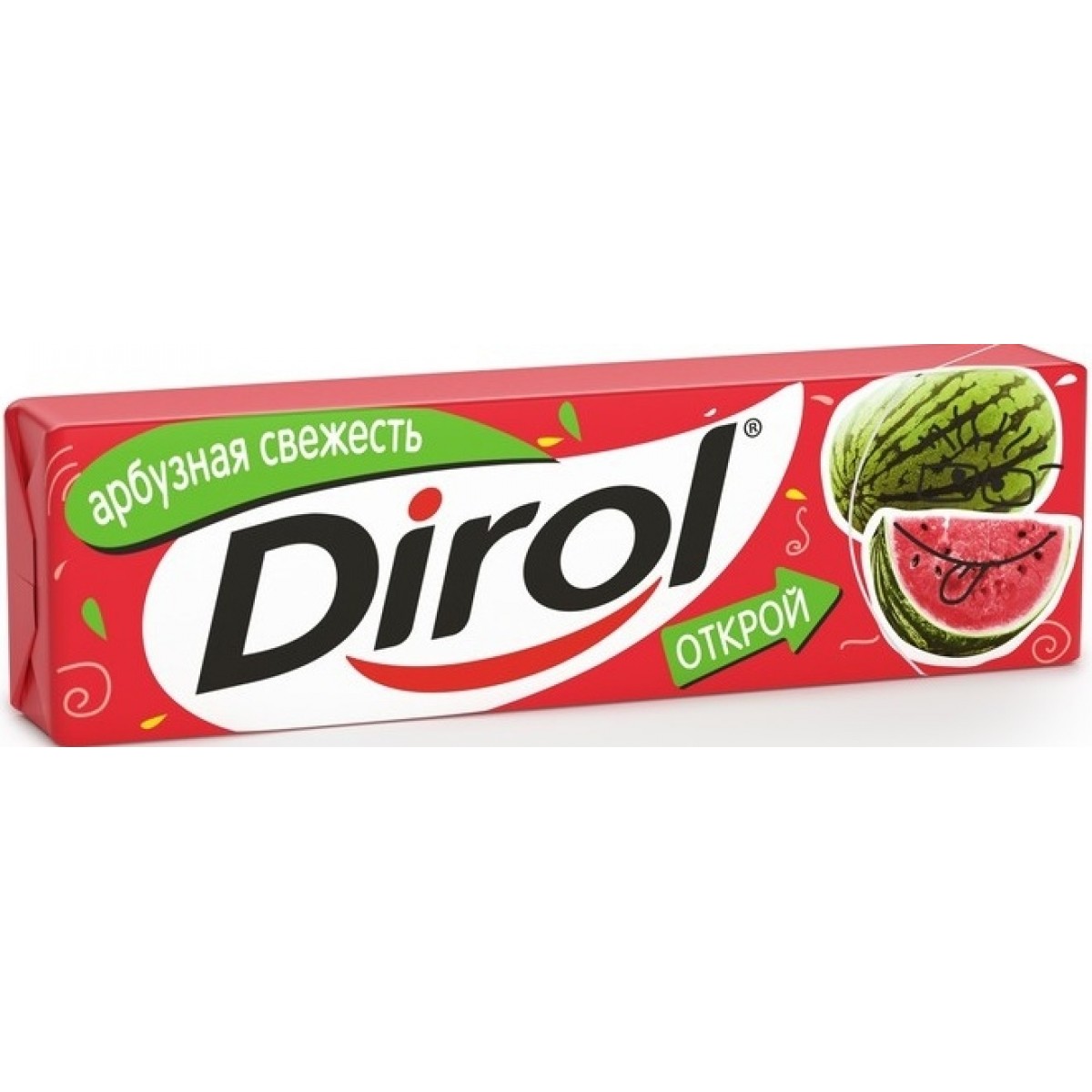 Жевательная резинка DIROL Арбуз 13,6г
