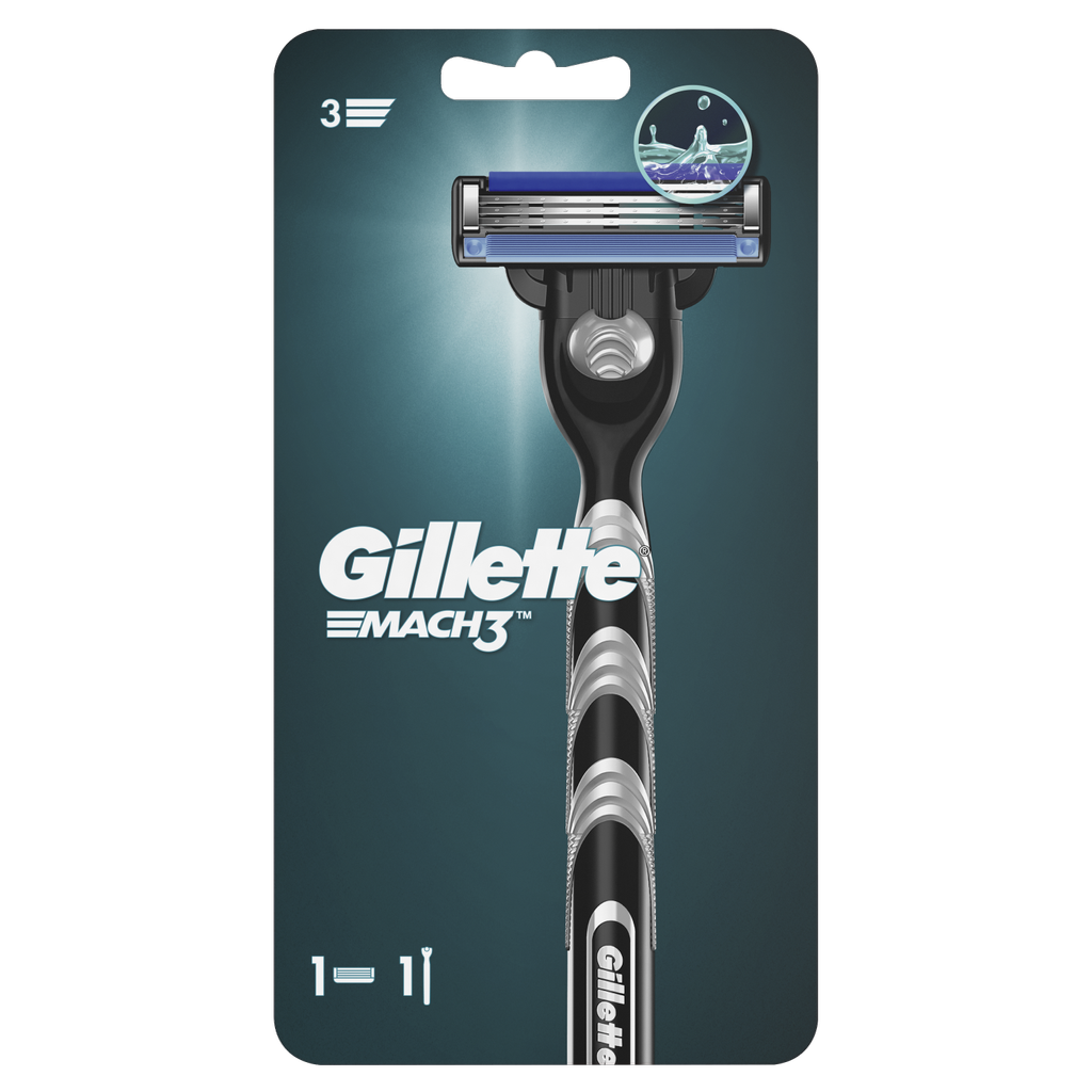 Мужская Бритва Gillette Mach3, 1 кассета, с 3 лезвиями