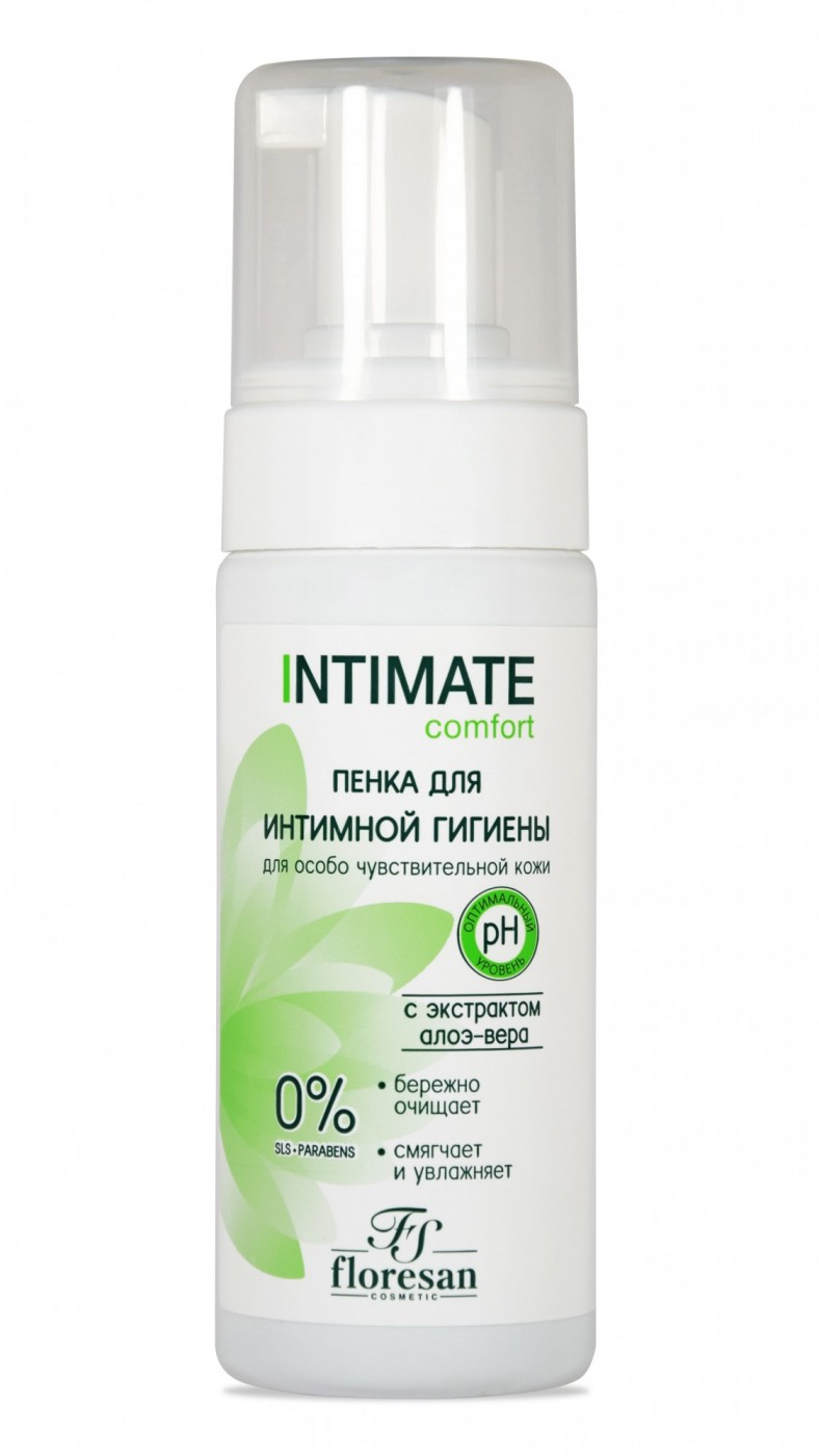 Интимная пенка с экстрактом чистотела и алоэ вера для всей семьи Intimate, 150мл