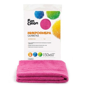 Салфетка сухая из микрофибры для пола Fun Clean /50*60см/, 1шт.