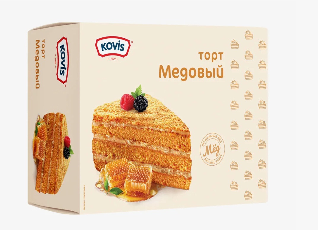 Торт бисквитный Медовый 240г к 7856