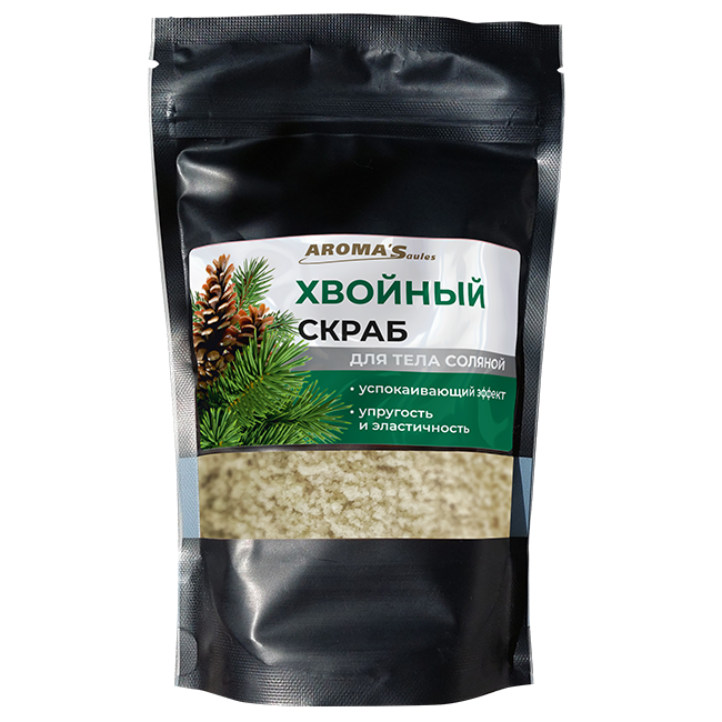 Скраб для тела "Хвойный" соляной, 400 гр, дойпак
