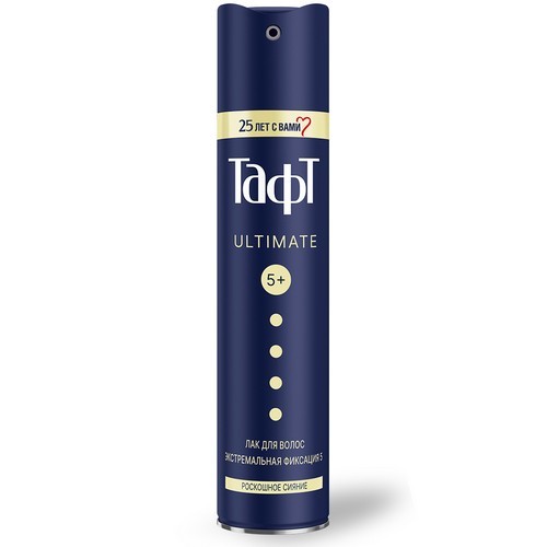 Лак для волос Taft Три погоды эффект сияющего блеска, экстремальная фиксация, 225 мл