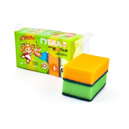 Губка для посуды "Золушка" Макси, 5шт.