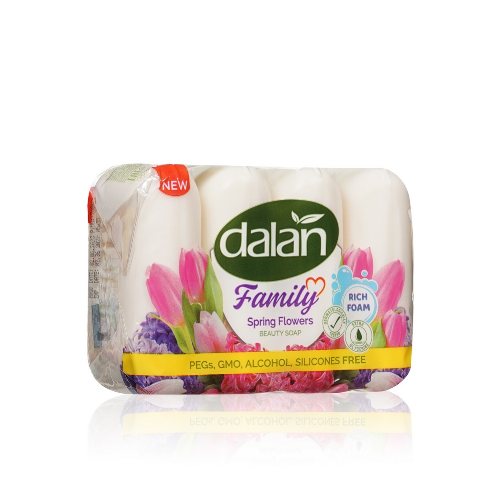 DALAN Family Мыло туалетное 5*75г Весенние цветы