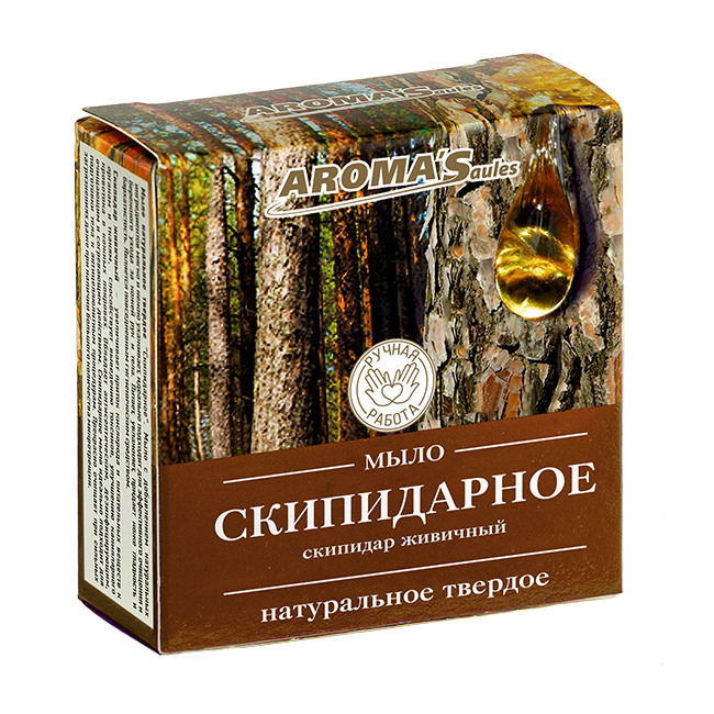 Мыло твердое натуральное "Скипидарное", 80 гр