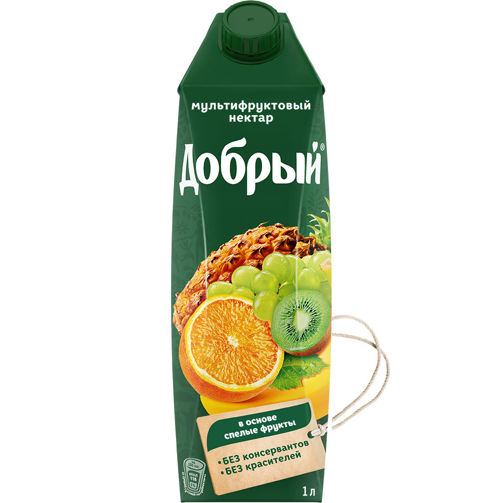 Нектар Добрый мультифруктовый, 1 л