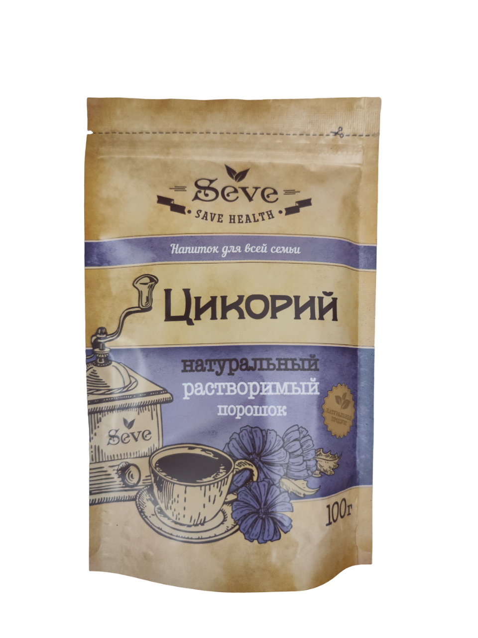 Растворимый порошок цикория т.м. "SEVE" 100г.