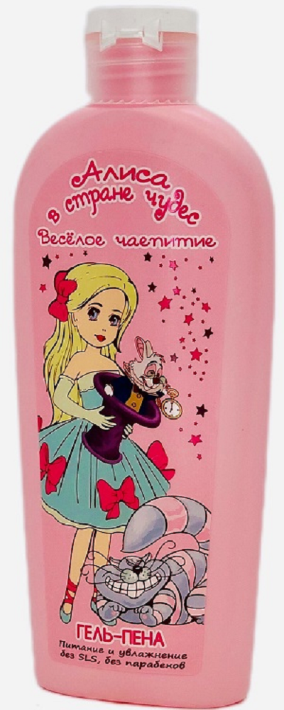 Алиса в стране чудес ГЕЛЬ-ПЕНА для ванны  Веселое Чаепитие 250 мл