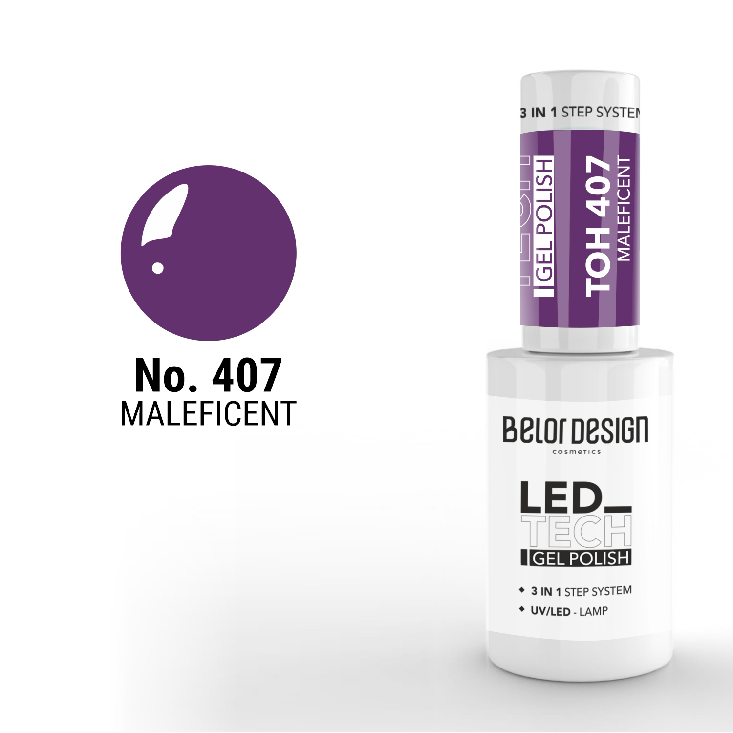 Гель для ногтей Led Tech тон 407