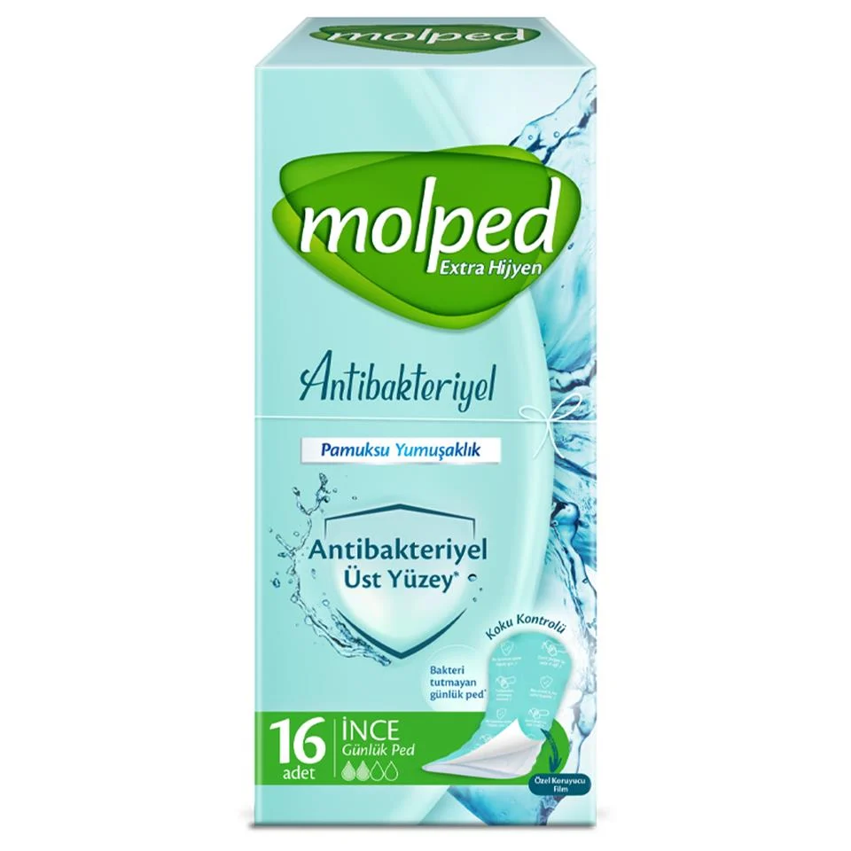 Molped ежедневные прокладки антибактериальные 16шт