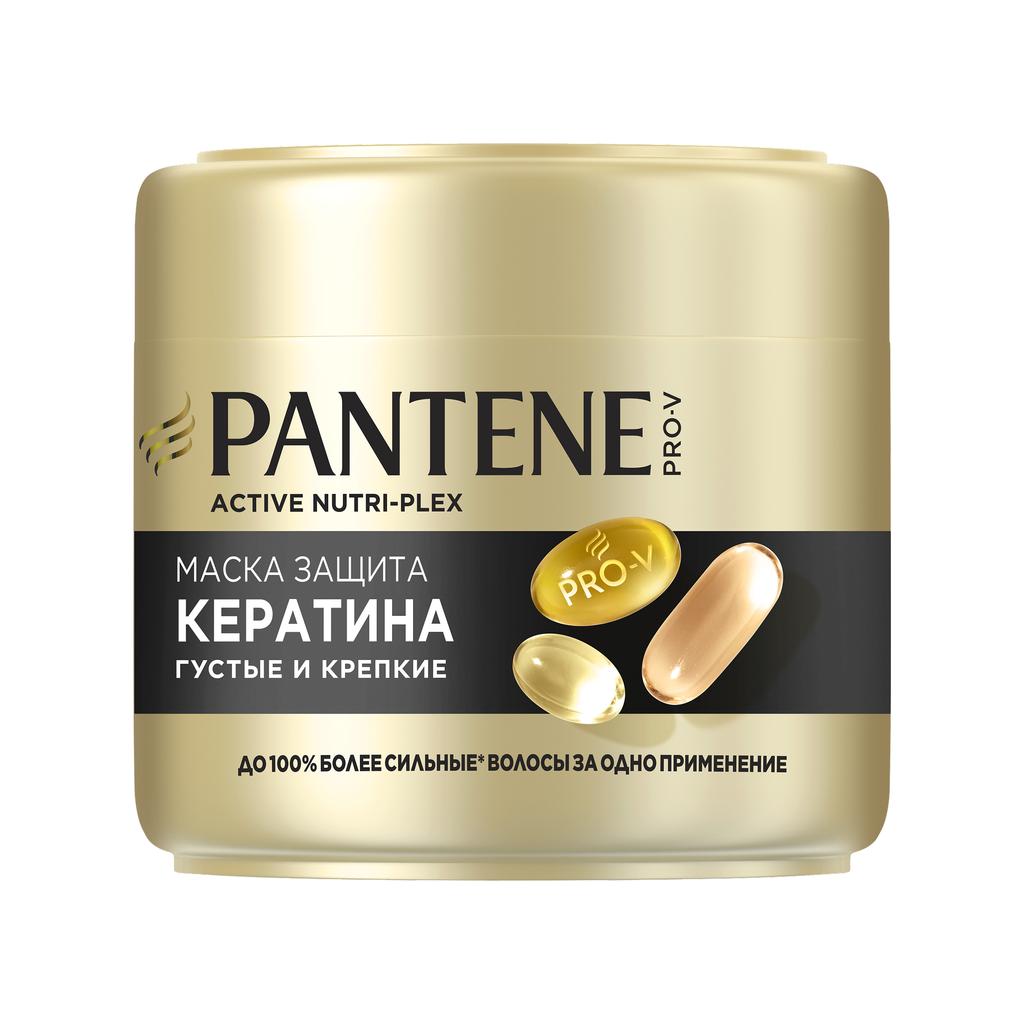 Маска для волос PANTENE Pro-V Густые и крепкие Защита кератина для тонких и ослабленных волос 300 мл