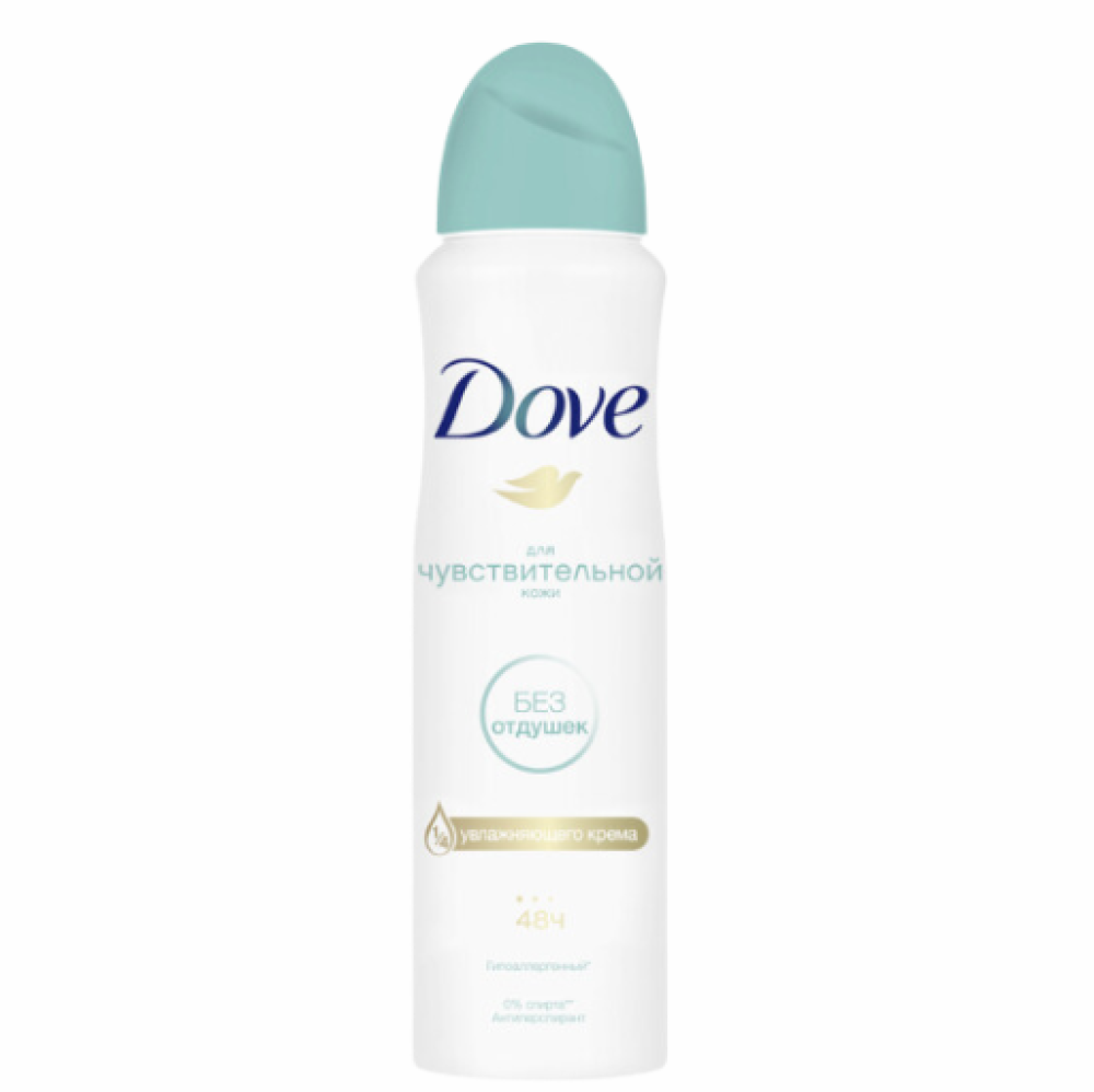 Део-спрей DOVE  БЕРЕЖНАЯ ЗАБОТА  ДЛЯ  ЧУВСТ. КОЖИ, 150 мл.