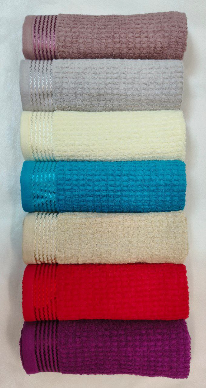 4002 Полотенце махровое р.40х70см, разноцвет