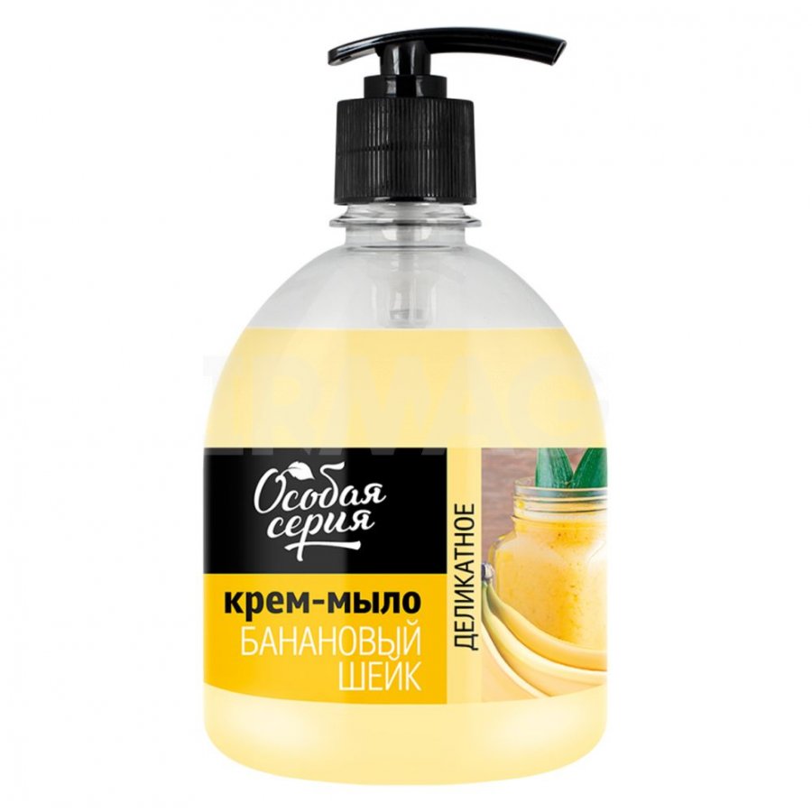 Жидкое Крем-мыло БАНАНОВЫЙ ШЕЙК 520 гр 