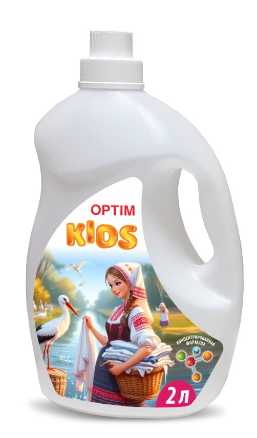 Средство моющее жидкое д/стирки OPTIM KIDS 2 л
