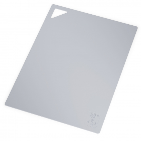 М8449 Доска разделочная 352х252х2мм гибкая (серый) (уп.16) 4627179709334