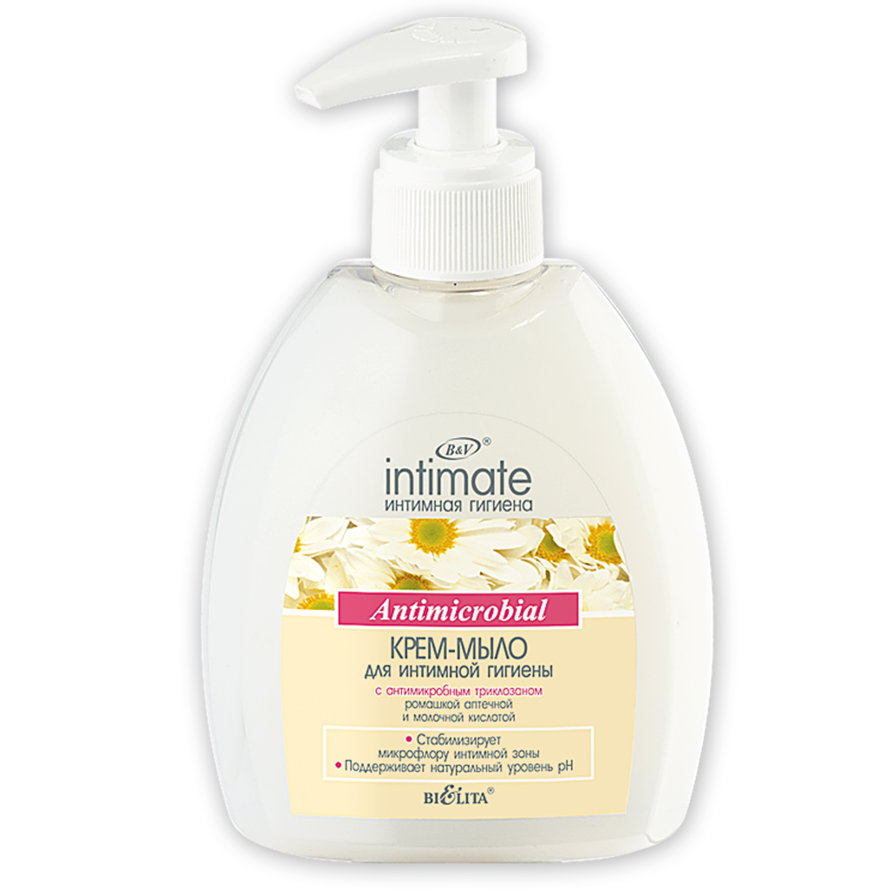 Крем-мыло  для интимной гигиены с антимикробным триклозаном  (300 мл Интимн.)