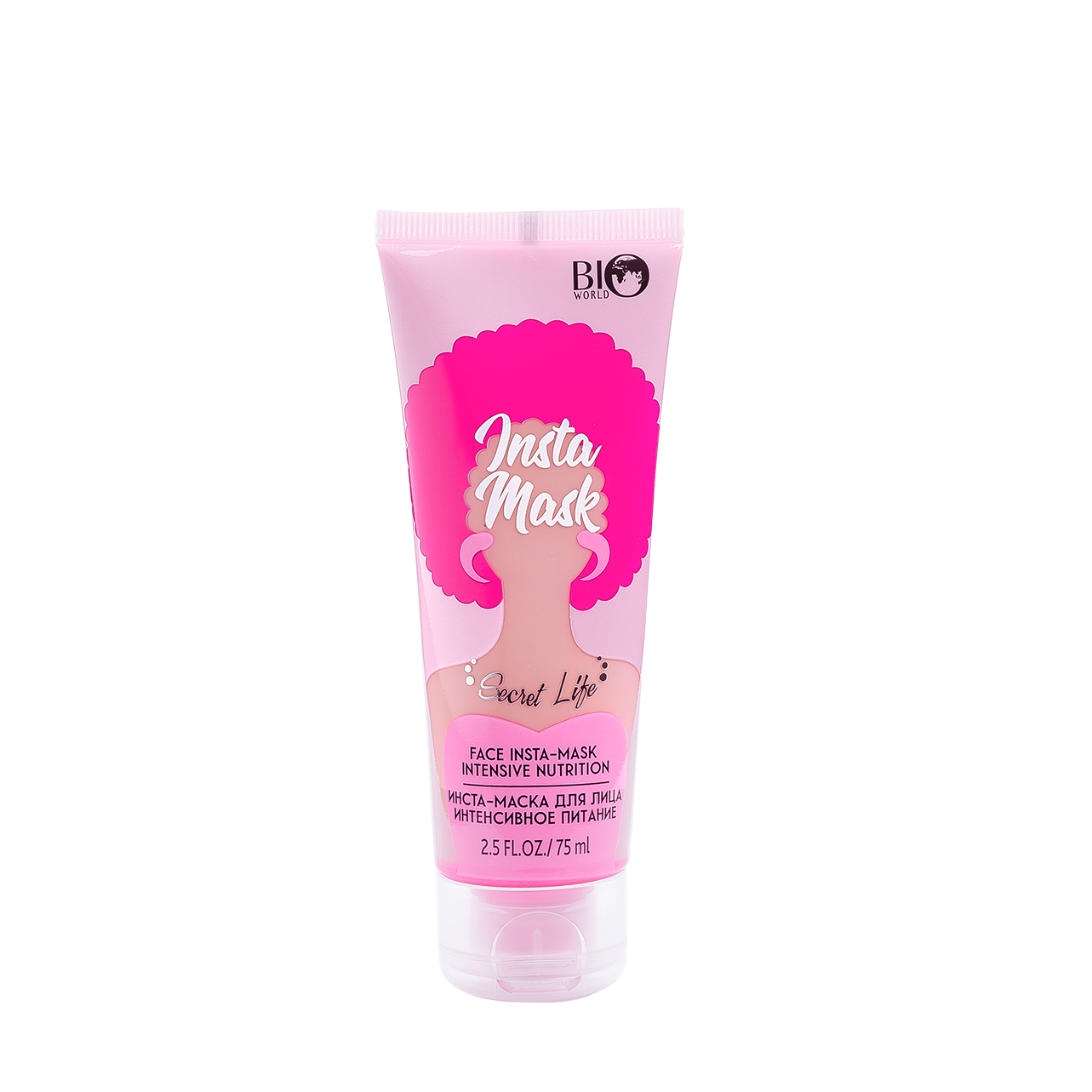 Bio World Инста-маска для лица интенсивное питание,75 мл, 4812547001244