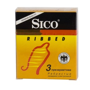 Презервативы Sico №3 Ribbed (ребристые)