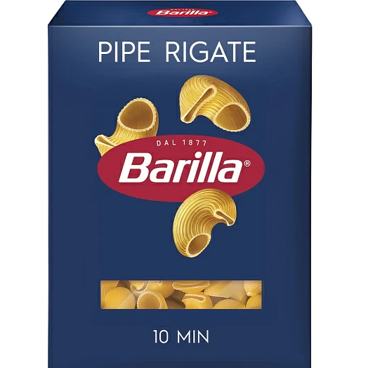 Макароны BARILLA Пипе Ригате (Рожок Рифл.) №91 450гр