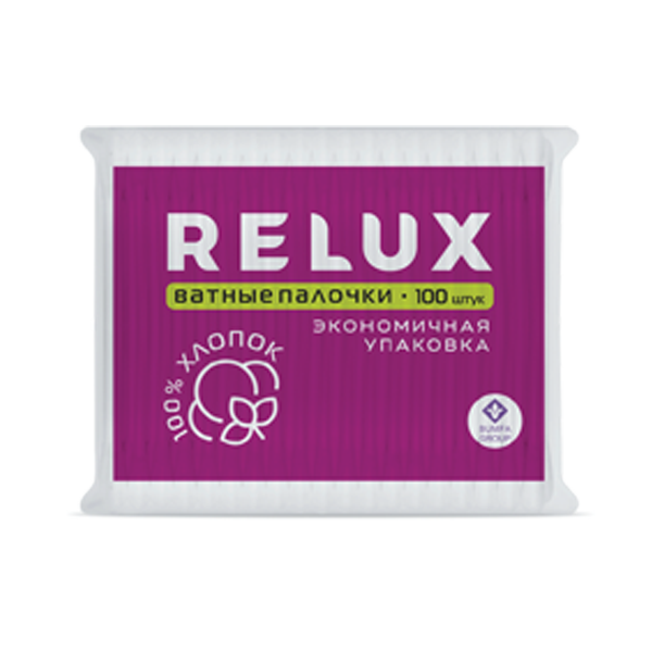 RELUX Ватные палочки (пакет) 100 штук