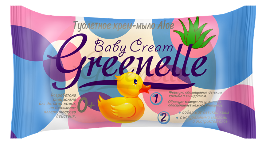 Крем-мыло Greеnelle Baby туалетное Cream Aloe, 90 г