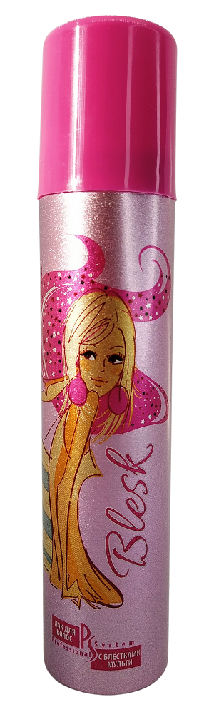 Лак для волос BLESK с БЛЕСТКАМИ 75 мл МУЛЬТИ