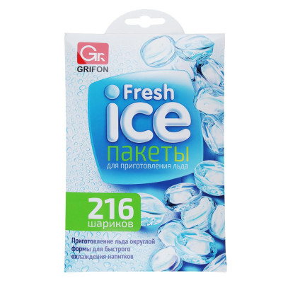 Пакеты для льда GRIFON 216 шариков в пакете /55/1-45