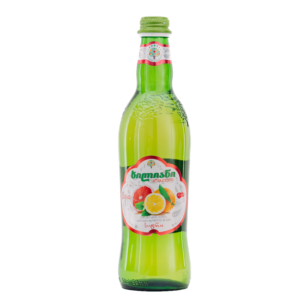 Напиток безалкогольный газированный "Лимонад "Хилиани" со вкусом Ситро", 0,5 л., ст.бут.