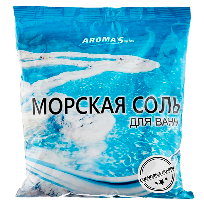 Соль морская для ванн с экстрактом сосновых почек, 1 кг