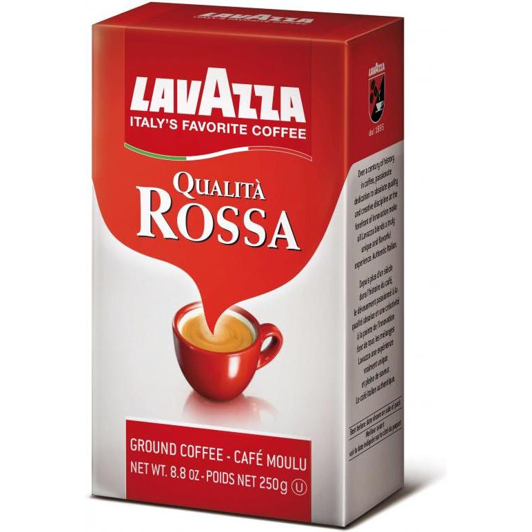 Кофе Lavazza Qualita Rossa натуральный молотый, 250 г