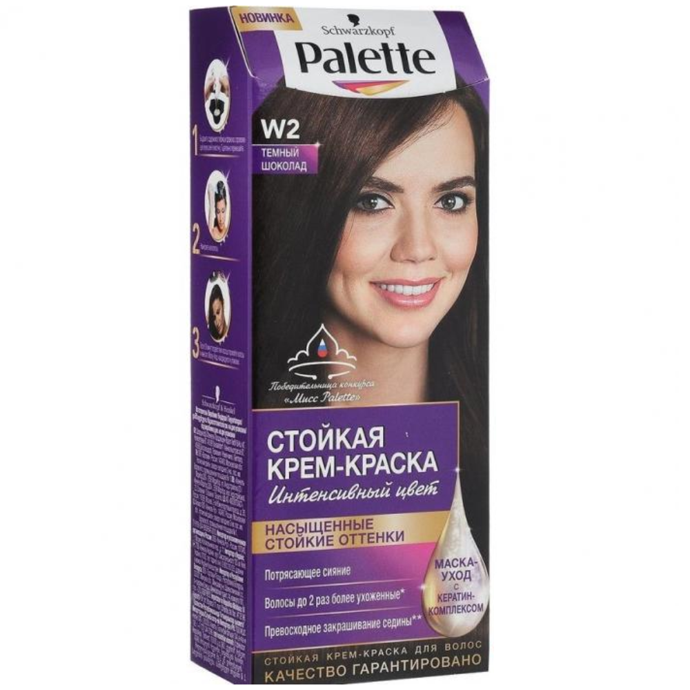 Крем-краска для волос Palette Темный шоколад, 110 мл