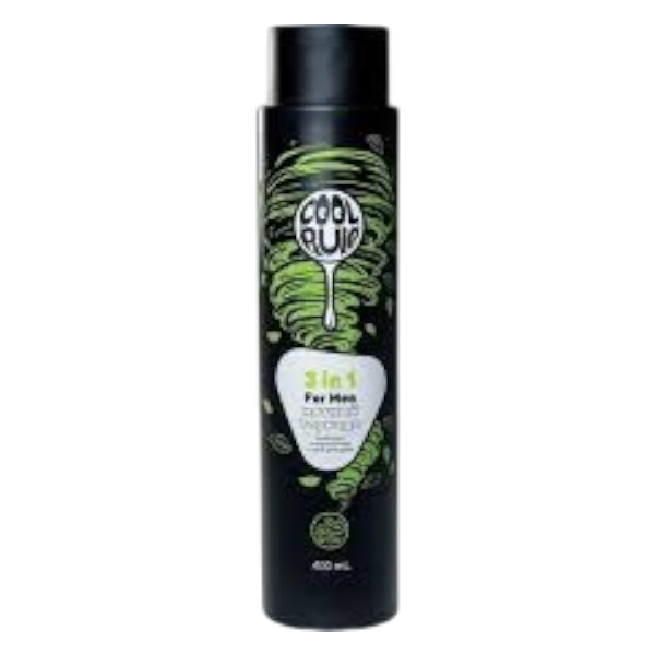 Cool Rule Чистота и Свежесть 3 в 1 для мужчин : Шампунь, Кондиционер и Гель для душа (Мятный Торнадо),400мл