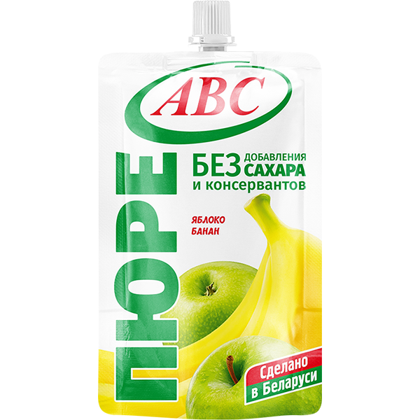 Пюре яблочно-банановое 200 г дойпак.