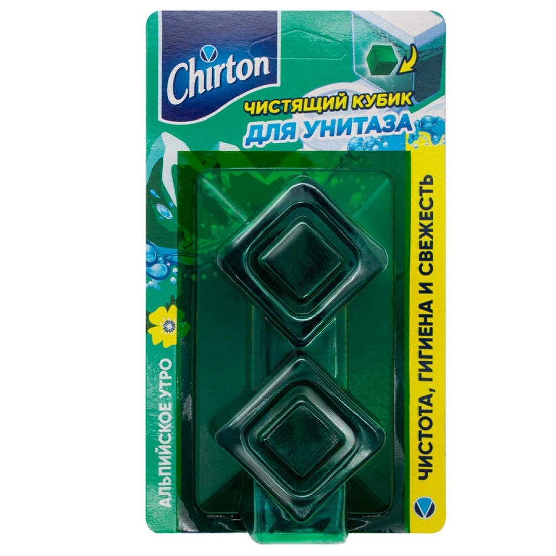 Чистящий кубик для унитаза Чиртон "Альпийское Утро" 50гр. 