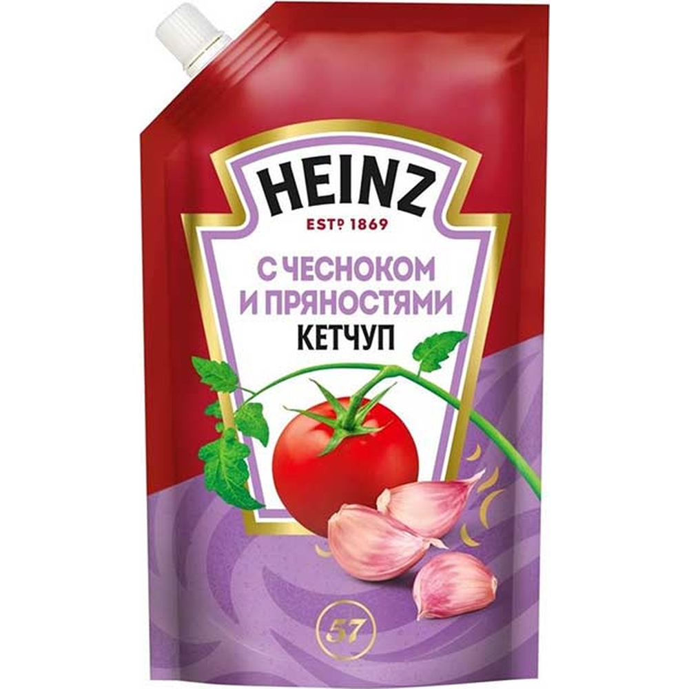 Кетчуп HEINZ с чесноком и пряностями 320 г